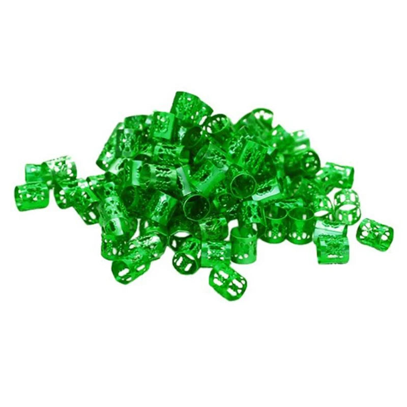 50-180pc/Set Metal African Hair Rings Beads Cuffs Tubes Charms Dreadlock Dread Hair Braids Jewelry Decoration Braids Accessories