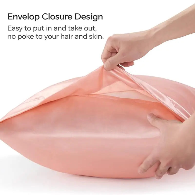 New 2/1PC Nordic Pure Emulation Silk Pillowcase White Black Grey Decorative Pillow Covers Luxury Comfortable Home Bedding Cases