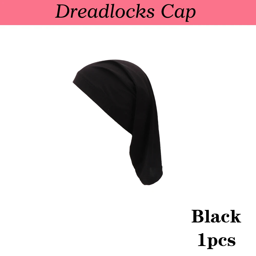 Spandex Skull Cap For Dreadlock Braid Unisex Dreadlock Cap Long Hair Dreads Head Wrap Sleeping Cap Long Hair Covers Sleep Bonnet