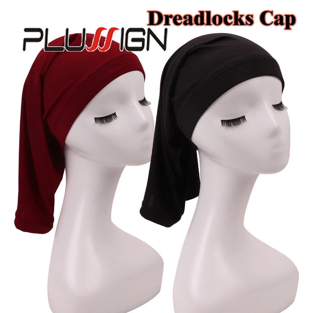 Spandex Skull Cap For Dreadlock Braid Unisex Dreadlock Cap Long Hair Dreads Head Wrap Sleeping Cap Long Hair Covers Sleep Bonnet