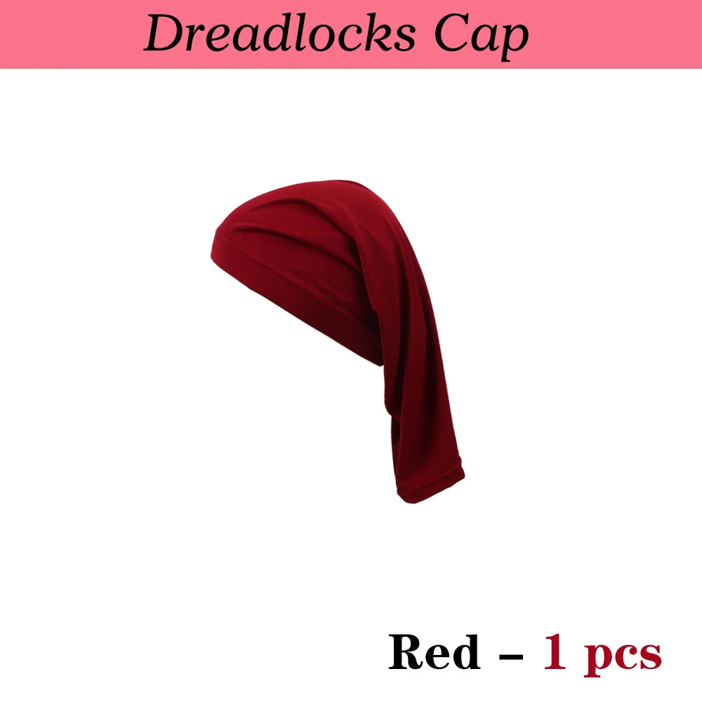 Spandex Skull Cap For Dreadlock Braid Unisex Dreadlock Cap Long Hair Dreads Head Wrap Sleeping Cap Long Hair Covers Sleep Bonnet
