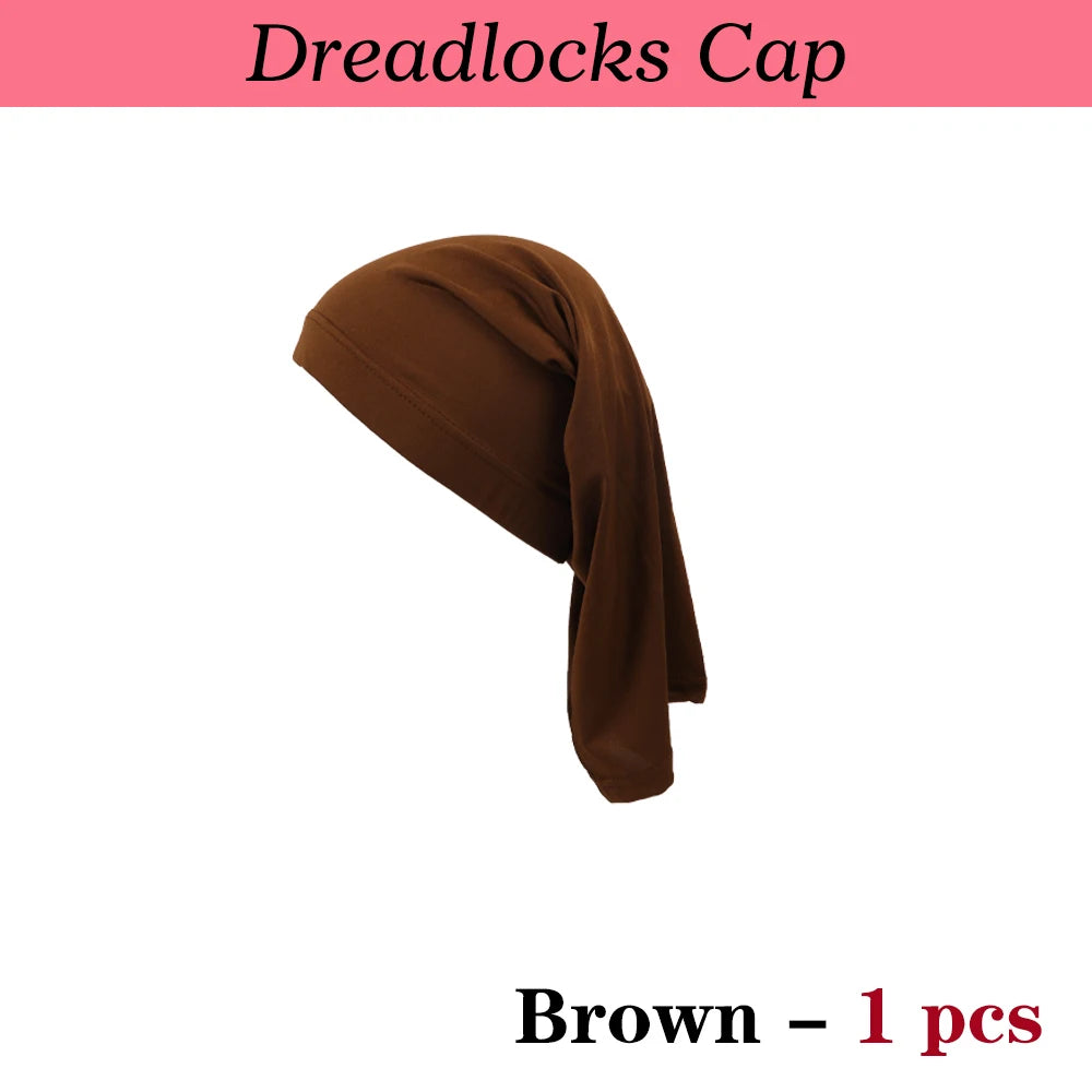Spandex Skull Cap For Dreadlock Braid Unisex Dreadlock Cap Long Hair Dreads Head Wrap Sleeping Cap Long Hair Covers Sleep Bonnet